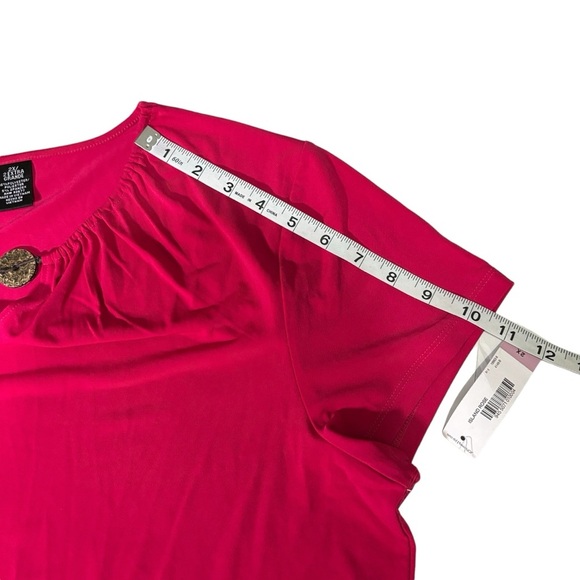 NWT East 5th Short Sleeve Pink Blouse Women's Size 2X - Picture 11 of 11